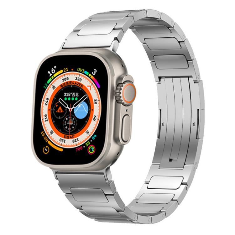 Cinturino per orologio xDfind in acciaio inossidabile con fibbia a forma di I, For Apple Watch 42 / 44 / 45 / 46 / 49mm