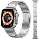 Cinturino per orologio xDfind in acciaio inossidabile con fibbia a forma di I, For Apple Watch 42 / 44 / 45 / 46 / 49mm