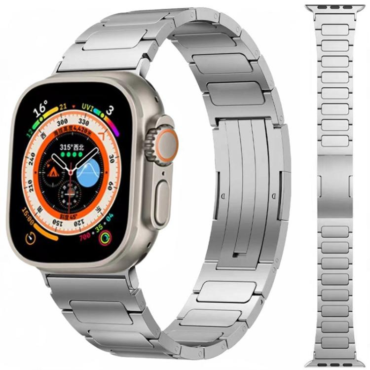 Cinturino per orologio xDfind in acciaio inossidabile con fibbia a forma di I, For Apple Watch 42 / 44 / 45 / 46 / 49mm
