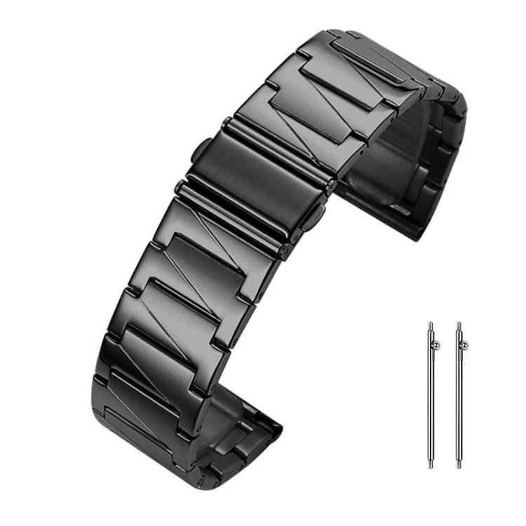 Cinturino per orologio xDfin in acciaio inossidabile a gradini, 22mm