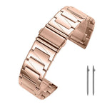 Cinturino per orologio xDfin in acciaio inossidabile a gradini, 22mm