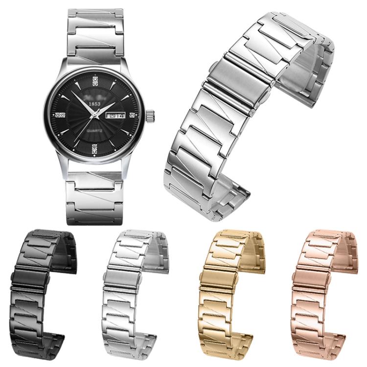 Cinturino per orologio xDfin in acciaio inossidabile a gradini, 22mm