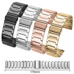 Cinturino per orologio xDfin in acciaio inossidabile a gradini, 22mm