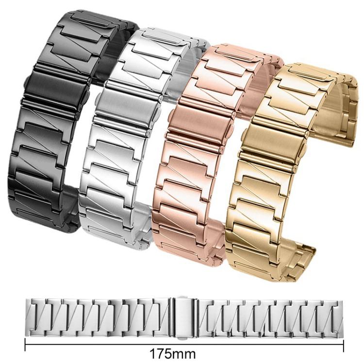 Cinturino per orologio xDfin in acciaio inossidabile a gradini, 22mm