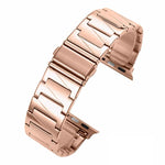Cinturino per orologio xDfin in acciaio inossidabile a gradini, For Apple Watch 42 / 44 / 45 / 46 / 49mm, For Apple Watch 38 / 40 / 41 / S10 42mm