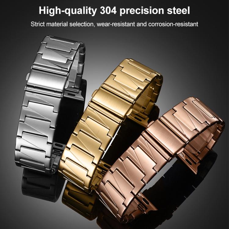 Cinturino per orologio xDfin in acciaio inossidabile a gradini, For Apple Watch 42 / 44 / 45 / 46 / 49mm, For Apple Watch 38 / 40 / 41 / S10 42mm