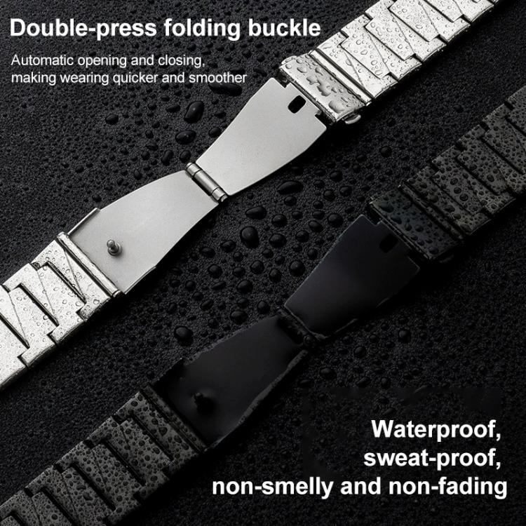Cinturino per orologio xDfin in acciaio inossidabile a gradini, For Apple Watch 42 / 44 / 45 / 46 / 49mm, For Apple Watch 38 / 40 / 41 / S10 42mm