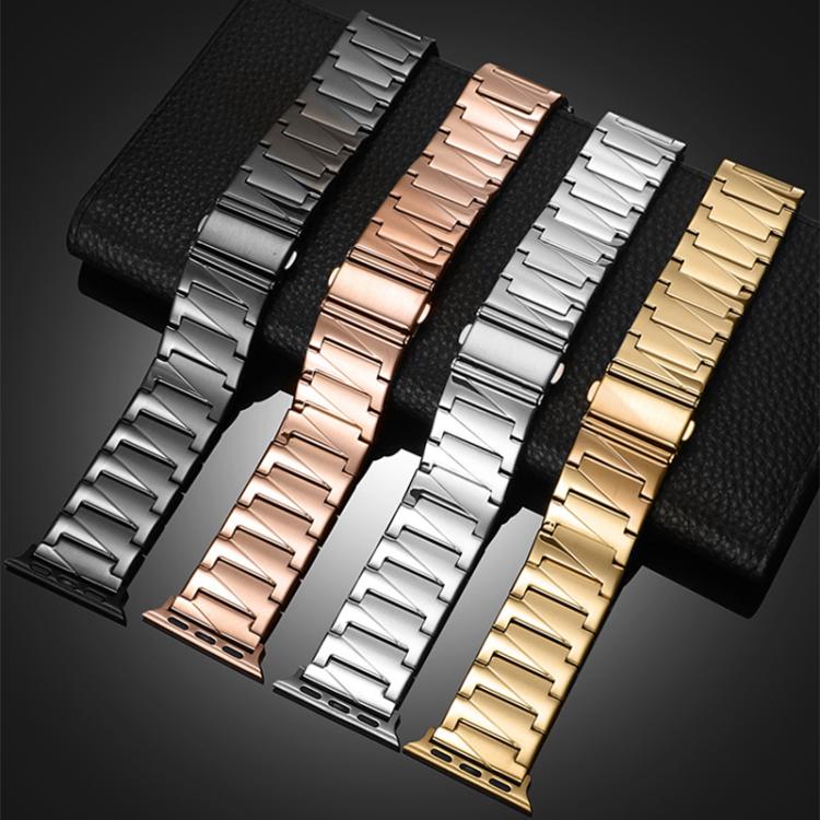 Cinturino per orologio xDfin in acciaio inossidabile a gradini, For Apple Watch 42 / 44 / 45 / 46 / 49mm, For Apple Watch 38 / 40 / 41 / S10 42mm