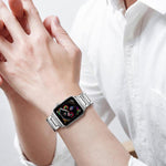 Cinturino per orologio xDfin in acciaio inossidabile a gradini, For Apple Watch 42 / 44 / 45 / 46 / 49mm, For Apple Watch 38 / 40 / 41 / S10 42mm