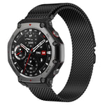 Cinturino per orologio in acciaio inossidabile con fibbia milanese a paracadute xDfind, For Amazfit T-Rex 3