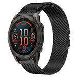 Cinturino per orologio in acciaio inossidabile con fibbia milanese a paracadute xDfind, For Garmin Fenix 8/7X/6X/5X 26mm
