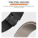 Cinturino per orologio in acciaio inossidabile con fibbia milanese a paracadute xDfind, For Garmin Fenix 8/7X/6X/5X 26mm