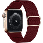 Cinturino per orologio xDfind regolabile con fibbia scorrevole in nylon elastico, For Apple Watch 42 / 44 / 45 / 46 / 49mm