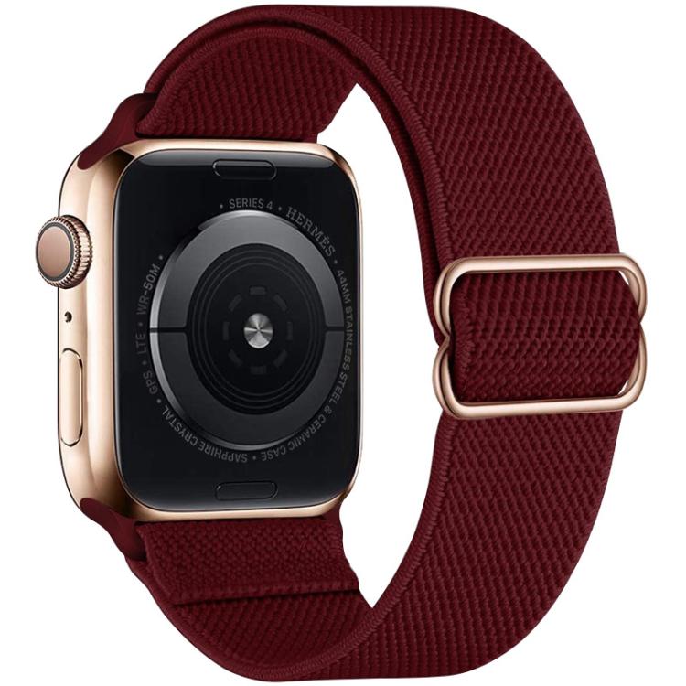 Cinturino per orologio xDfind regolabile con fibbia scorrevole in nylon elastico, For Apple Watch 42 / 44 / 45 / 46 / 49mm