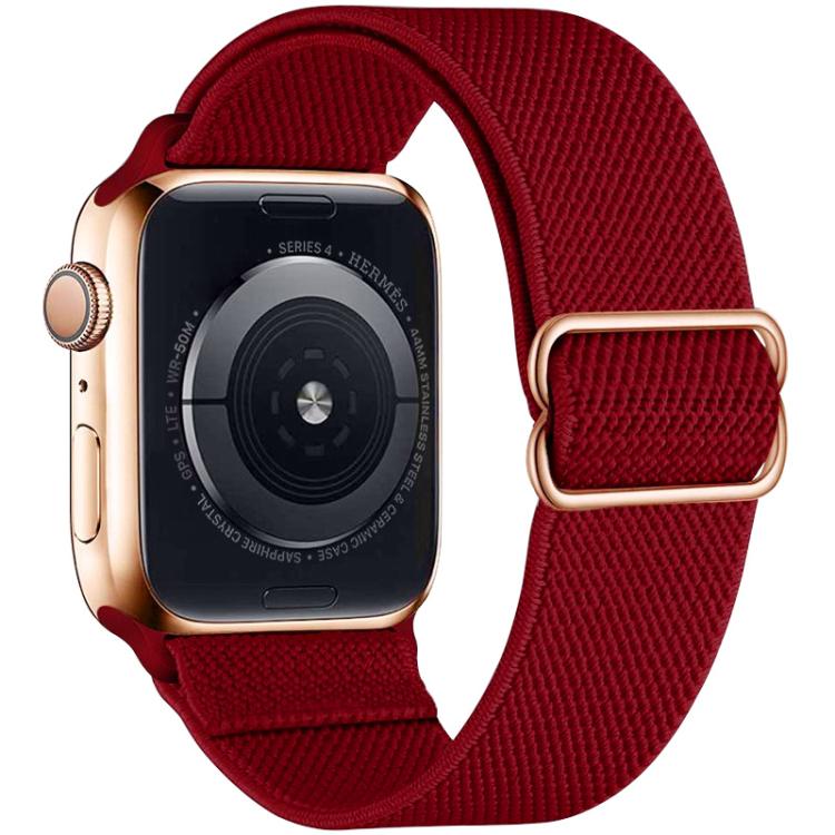 Cinturino per orologio xDfind regolabile con fibbia scorrevole in nylon elastico, For Apple Watch 42 / 44 / 45 / 46 / 49mm