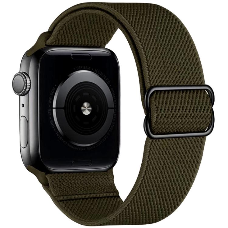 Cinturino per orologio xDfind regolabile con fibbia scorrevole in nylon elastico, For Apple Watch 38 / 40 / 41 / S10 42mm