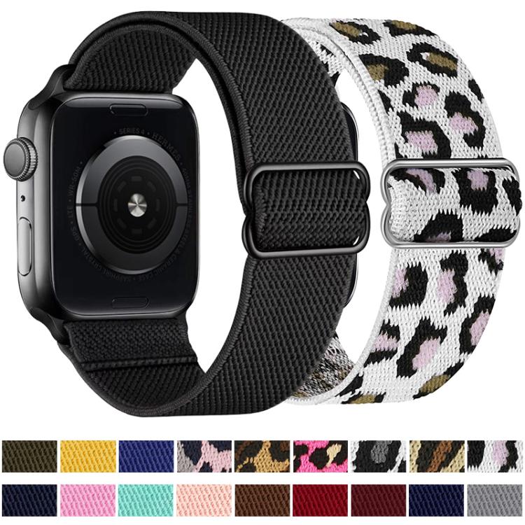 Cinturino per orologio xDfind regolabile con fibbia scorrevole in nylon elastico, For Apple Watch 42 / 44 / 45 / 46 / 49mm