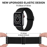 Cinturino per orologio xDfind regolabile con fibbia scorrevole in nylon elastico, For Apple Watch 38 / 40 / 41 / S10 42mm