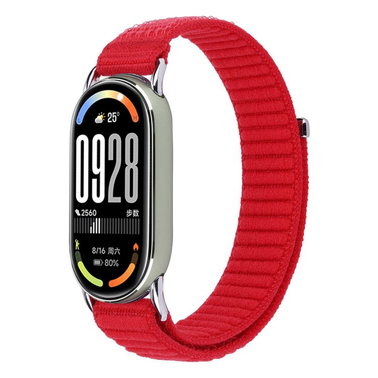 Cinturino per orologio xDfind in nylon intrecciato con chiusura a strappo, For Xiaomi Smart Band 10 / 9 / 8