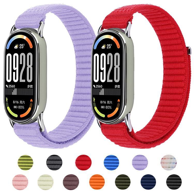 Cinturino per orologio xDfind in nylon intrecciato con chiusura a strappo, For Xiaomi Smart Band 10 / 9 / 8