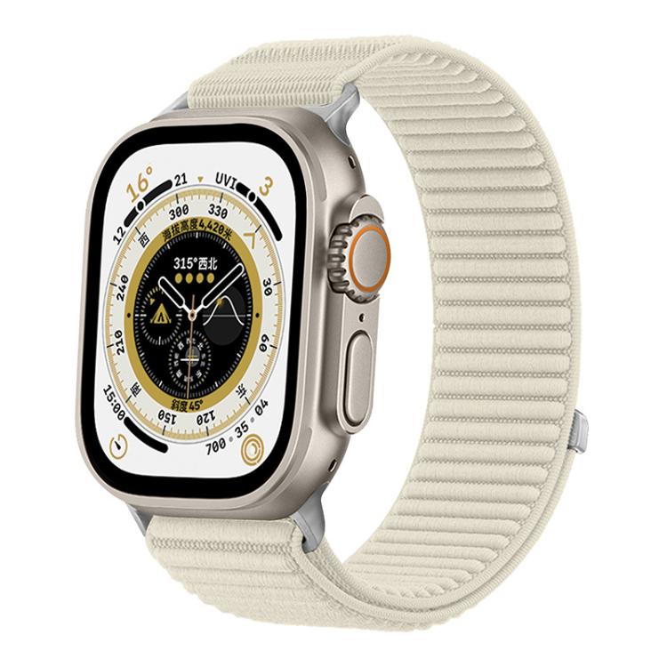 Cinturino per orologio xDfind in nylon intrecciato con chiusura a strappo, For Apple Watch 42 / 44 / 45 / 46 / 49mm