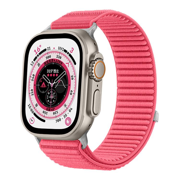 Cinturino per orologio xDfind in nylon intrecciato con chiusura a strappo, For Apple Watch 42 / 44 / 45 / 46 / 49mm