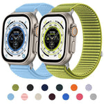 Cinturino per orologio xDfind in nylon intrecciato con chiusura a strappo, For Apple Watch 38 / 40 / 41 / S10 42mm