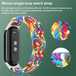 Cinturino per orologio xDfind regolabile in nylon intrecciato elastico, For Xiaomi Smart Band 10 / 9 / 8