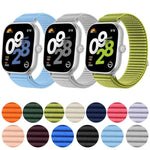 Cinturino per orologio xDfind in nylon intrecciato con chiusura a strappo, For Xiaomi Band 9 Pro/8 Pro/Redmi Watch6/5/4