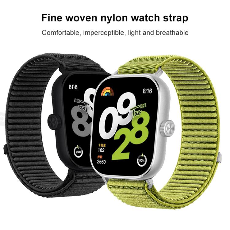 Cinturino per orologio xDfind in nylon intrecciato con chiusura a strappo, For Xiaomi Band 9 Pro/8 Pro/Redmi Watch6/5/4