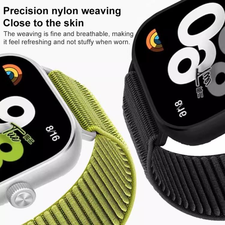 Cinturino per orologio xDfind in nylon intrecciato con chiusura a strappo, For Xiaomi Band 9 Pro/8 Pro/Redmi Watch6/5/4