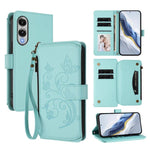 Portafoglio multi-carta con cerniera e motivo farfalla, amore e fiore, custodia per telefono in pelle, For Galaxy S26 Ultra 5G, For Galaxy S26 5G, For Galaxy S25 Edge 5G