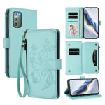 Portafoglio multi-carta con cerniera e motivo farfalla, amore e fiore, custodia per telefono in pelle, For Galaxy Note20, For Galaxy S20 Ultra, For Galaxy S20