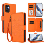 Portafoglio multi-carta con cerniera e motivo farfalla, amore e fiore, custodia per telefono in pelle, For Samsung Galaxy A34 5G, For Samsung Galaxy A54 5G, For Samsung Galaxy A13 4G / 5G / A04 4G