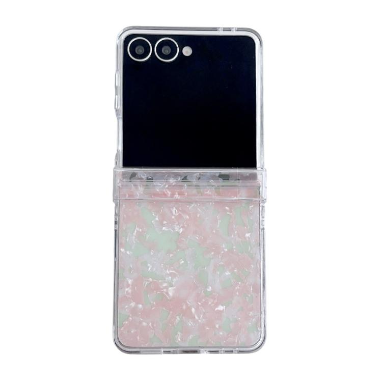 Set di tre custodie per telefono con texture a conchiglia perlata, For Galaxy Z Flip8 5G, For Samsung Galaxy Z Flip7 5G