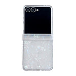 Set di tre custodie per telefono con texture a conchiglia perlata, For Galaxy Z Flip8 5G, For Samsung Galaxy Z Flip7 5G