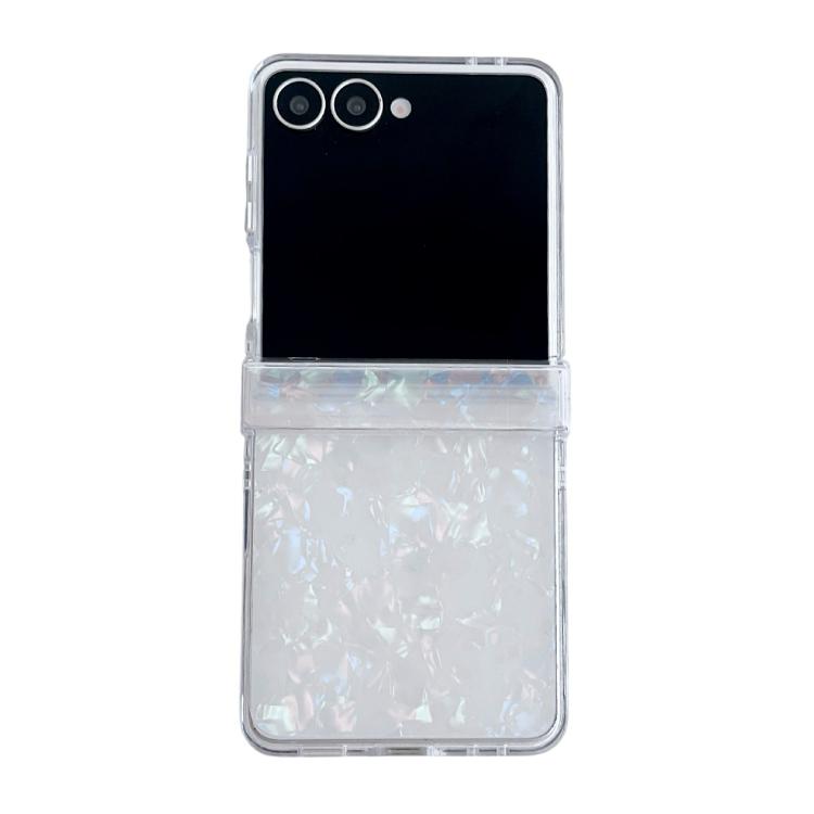 Set di tre custodie per telefono con texture a conchiglia perlata, For Galaxy Z Flip8 5G, For Samsung Galaxy Z Flip7 5G