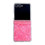 Set di tre custodie per telefono con texture a conchiglia perlata, For Galaxy Z Flip8 5G, For Samsung Galaxy Z Flip7 5G