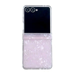 Set di tre custodie per telefono con texture a conchiglia perlata, For Galaxy Z Flip8 5G, For Samsung Galaxy Z Flip7 5G