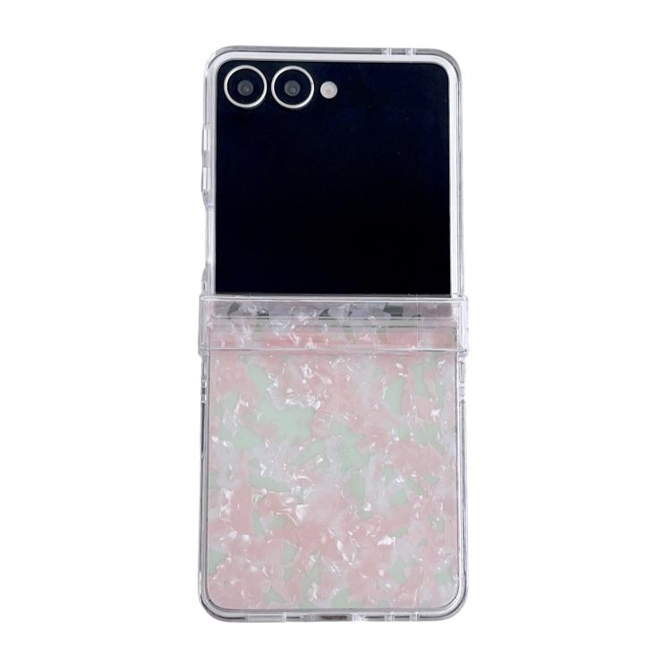 Set di tre custodie per telefono con texture a conchiglia perlata, For Galaxy Z Flip8 5G, For Samsung Galaxy Z Flip7 5G