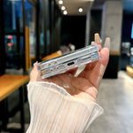 Set di tre custodie per telefono con texture a conchiglia perlata, For Galaxy Z Flip8 5G, For Samsung Galaxy Z Flip7 5G