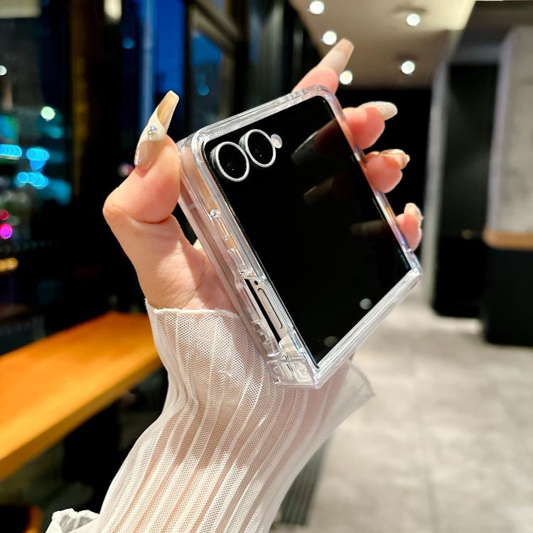 Set di tre custodie per telefono con texture a conchiglia perlata, For Galaxy Z Flip8 5G, For Samsung Galaxy Z Flip7 5G