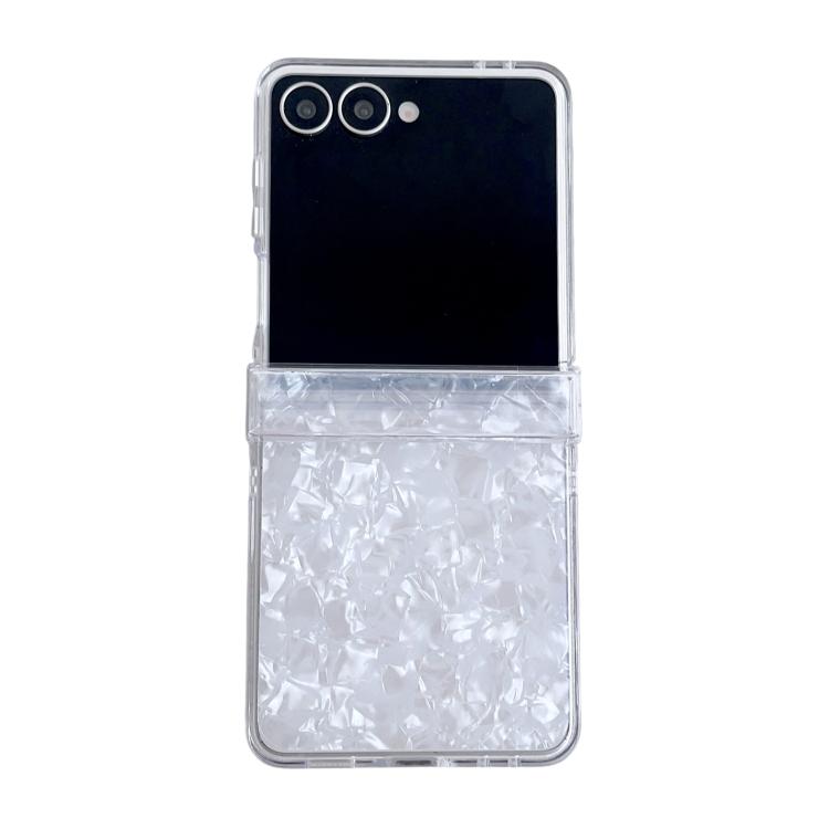 Set di tre custodie per telefono con texture a conchiglia perlata, For Galaxy Z Flip8 5G, For Samsung Galaxy Z Flip7 5G
