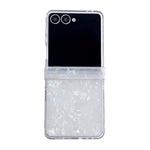Set di tre custodie per telefono con texture a conchiglia perlata, For Galaxy Z Flip8 5G, For Samsung Galaxy Z Flip7 5G