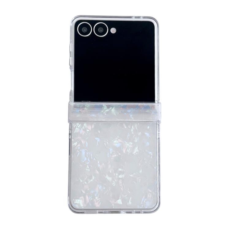 Set di tre custodie per telefono con texture a conchiglia perlata, For Galaxy Z Flip8 5G, For Samsung Galaxy Z Flip7 5G