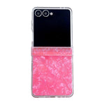 Set di tre custodie per telefono con texture a conchiglia perlata, For Galaxy Z Flip8 5G, For Samsung Galaxy Z Flip7 5G