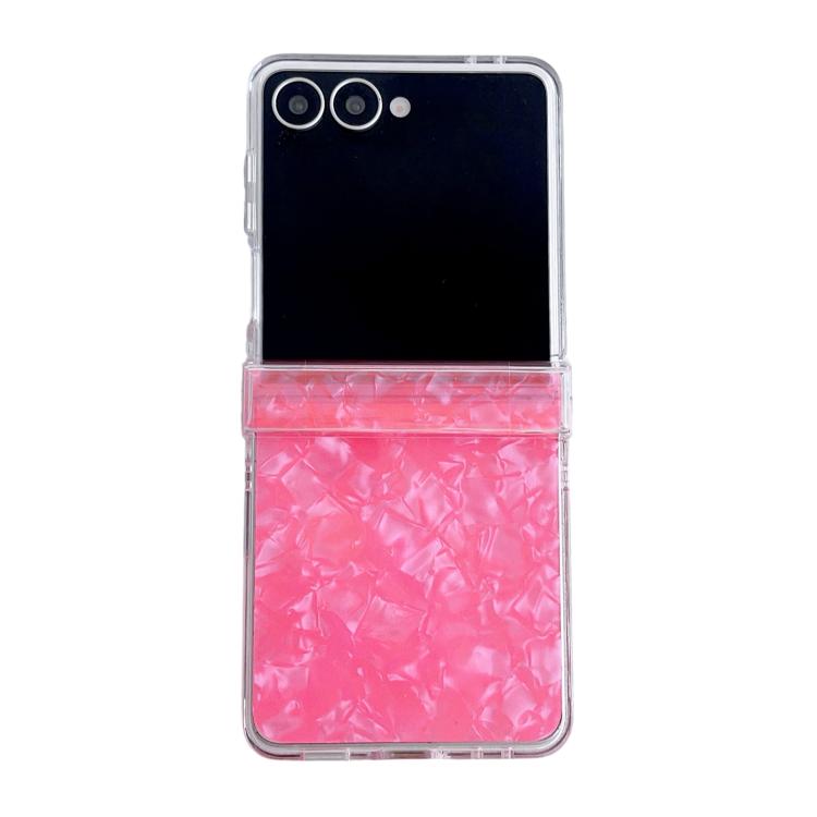 Set di tre custodie per telefono con texture a conchiglia perlata, For Galaxy Z Flip8 5G, For Samsung Galaxy Z Flip7 5G
