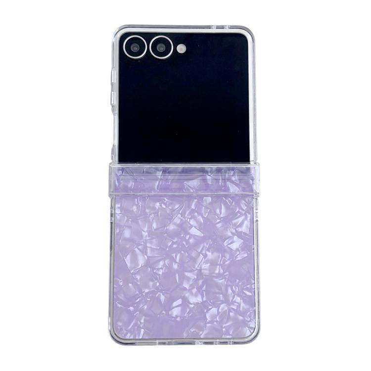 Set di tre custodie per telefono con texture a conchiglia perlata, For Galaxy Z Flip8 5G, For Samsung Galaxy Z Flip7 5G