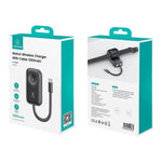 Caricabatterie wireless portatile USAMS CD245 da 1200 mAh con cavo per Apple Watch Series, CD245