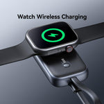 Caricabatterie wireless portatile USAMS CD245 da 1200 mAh con cavo per Apple Watch Series, CD245